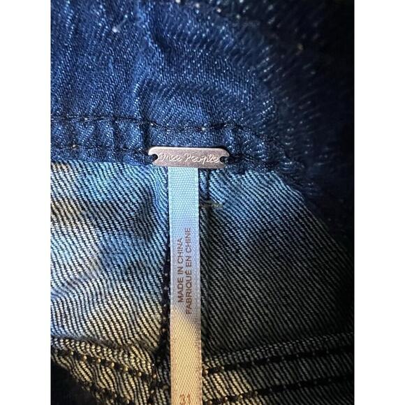 Free People Indigo Button-Front Midi Skirt - Picture 3 of 4